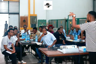 Coding workshop session